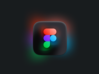 Figma Glow Icon - Community File 3d app app icon bevel big sur big sur icon blur figma figma design figma icon freebie glow gradients mac app mac os mac os icon skeuomorphism
