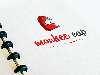 Monkee Cap Design Works autodesk cap finger illustration ink logo monkee monkey sketchbook winter