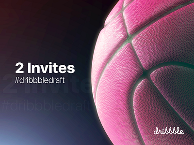 Draft day is Over! 3d account ball basketball debut draft dribbble giveaway invite new skeumorphism