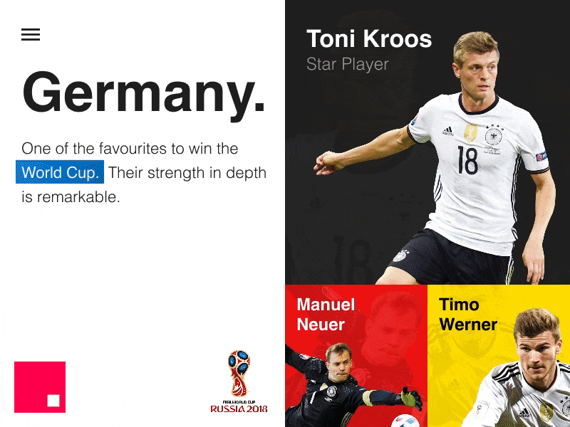 Fifa World Cup 2018 Germany Interaction