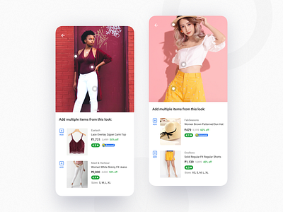 Shop The Look browse design ecommerce experience fashion flipkart kurti lifestyle look lookbook photos product page tops ui women