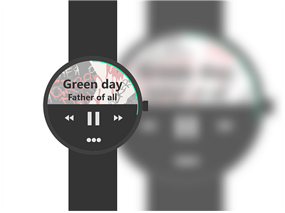 Smartwatch music player concept