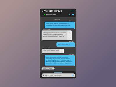 Messaging app adobe xd app dailyui design flat mobile ui ux