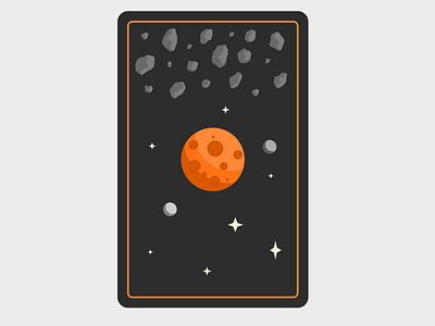 Mars design flat illustration vector