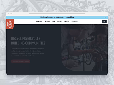 Bicycle Collective Website Scroll animation bicycle branding collective motion graphics salt lake city scroll ui underbelly utah web
