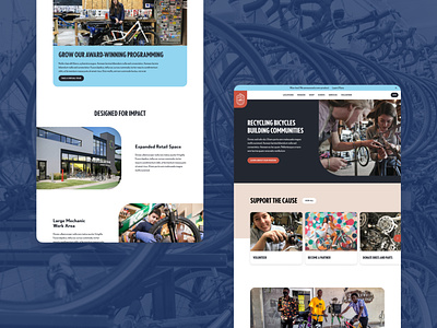 Bicycle Collective Website Designs bicycle branding collective components design non-profit salt lake site ui underbelly utah ux web