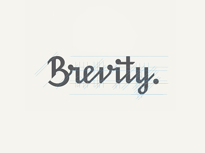 Brevity Dribble b brevity calligraphy cursive design logo logotype script type underbelly