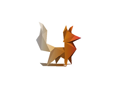 Proud Polyfox animal design fox gradient illustration illustrator logo poly polygon proud