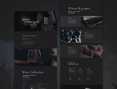 Web design site of wine branding design site tilda ui ux webdesign