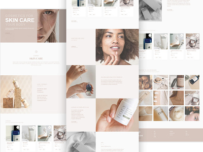 Web design site cosmetics branding design site tilda ui ux webdesign