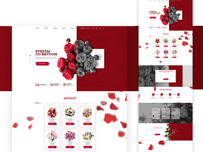 Web design site of flowers