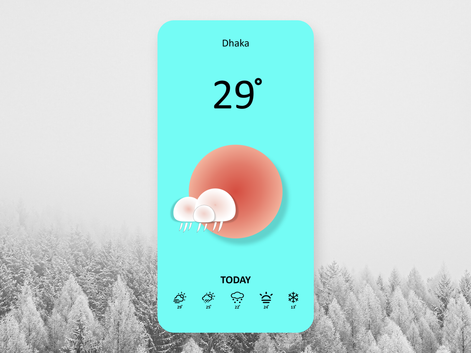 Android Weather App UI by Fahim Rayhan on Dribbble