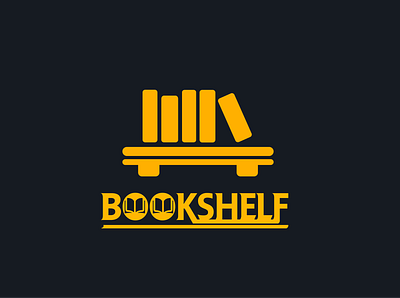 Bookshelf logo illustrator logodesign