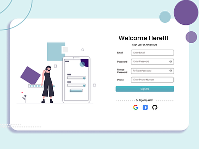 Daily UI :: 001 signup figma ui ux uxdesign