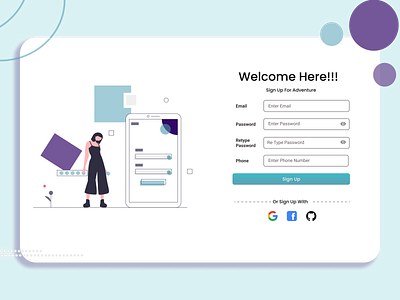 Daily UI :: 001 signup