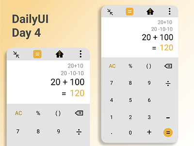 DailyUI day 4 Calculator calculator dailyui design figma ui