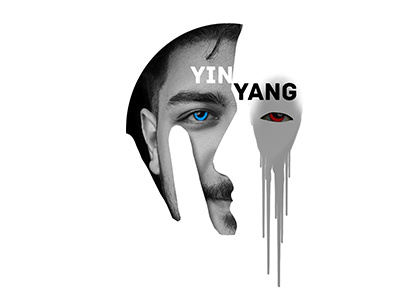 yin-yang design illustraion photoshop