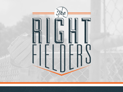 The Right Fielders identity logo losttype sports type typography