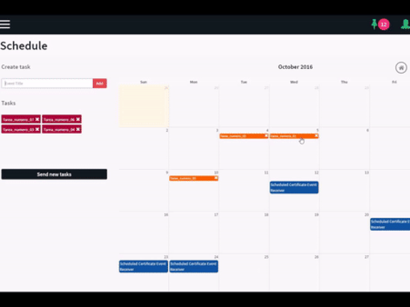 FMS - Schedule (Part 3) | Frontend Development / UIUX Design bootstrap cloud computing css3 enterprise resource planning erp frontend development html5 javascript sass schedule scheduler uiux design