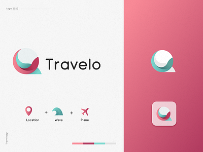 Travelo Logo design logo ui