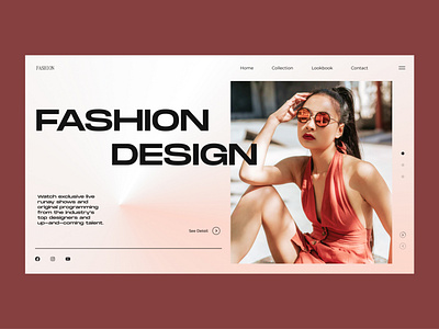 Fashion Concept design ui web