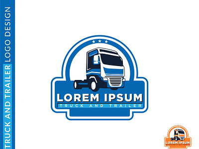 Truck And Trailer Logo Design