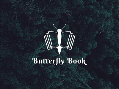 Butterfly Book Logo Design abstract book branding business butterfly design icon illustration logo ui vector