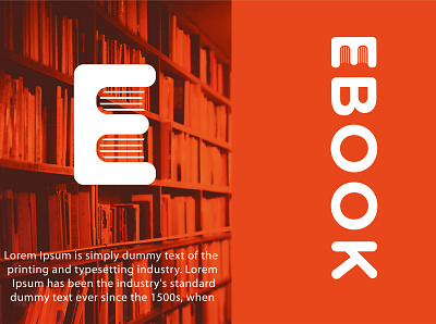 Ebook logo Design abstract app business card design icon logo typography vector web