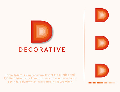 Decorative D Latter Logo Design abstract branding business decorative design icon illustration latter logo logo design ui vector web