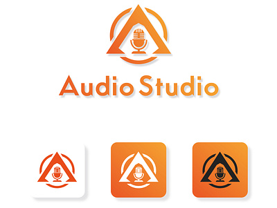 Audio Studio Logo Design Template abstract app audio design flat icon logo studio logo symbol ui ux vector web