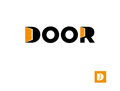 Door Logo abstract app flat icon logo minimal ui ux vector website