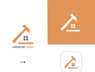 Carpentry Maker Logo abstruct branding carpentry combination design flatlogo letter lettering logo luxury minimalist modern
