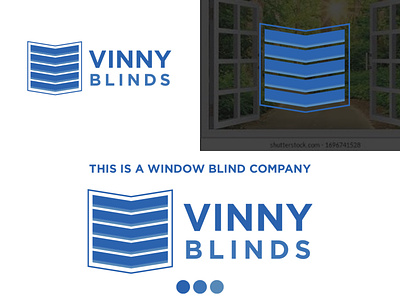 Window blind company logo