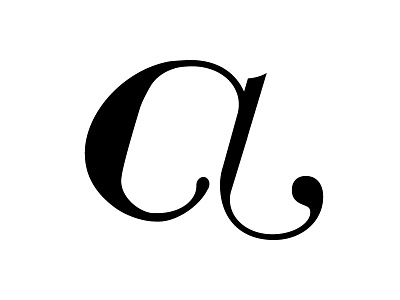 Custom Logo 'A' custom type fiveovertwo font italic logo mark serif type typeface typography