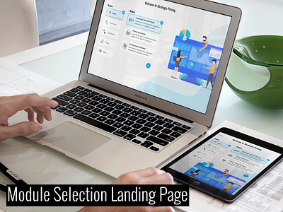 Module Selection Landing Page design landing page module selection product design ui uiux