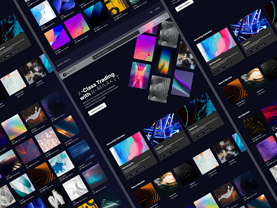 XMarket NFT Marketplace Landing Page Dark Mode
