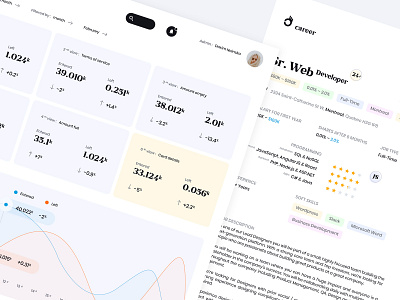 Dashboard UI 👌 Careers and Barriers web apps