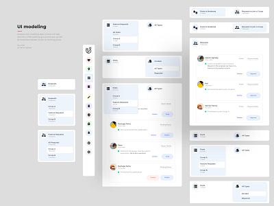 UI components for Posts & Requests moderation panels admin dashboard filtering moderation sorting ui components