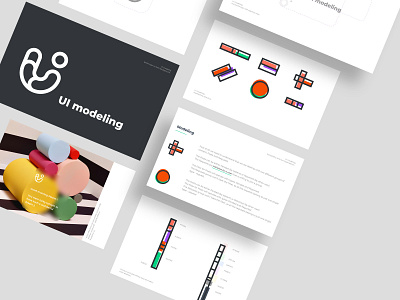 UI modeling - brand guidelines. Color system, font and imagery g
