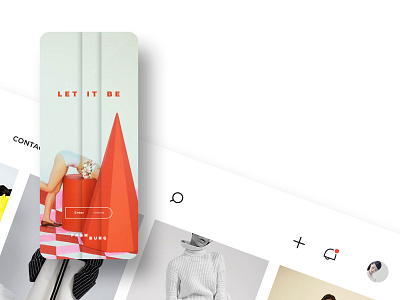 Let It Be. Welcome mobile and closeup header navigation web mobile
