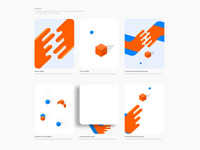Imagery guidelines. Design system basics illustrations product design