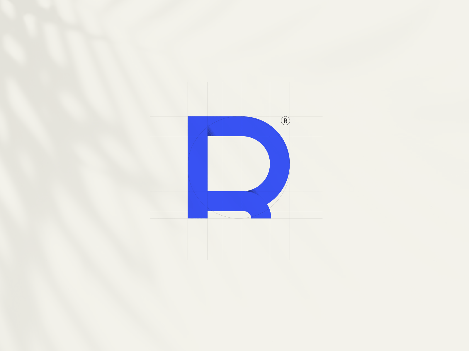 Revolut logomark concept. Etude with card. Letter R logo branding