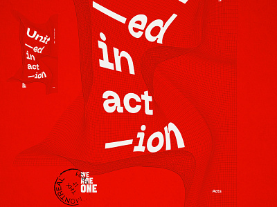 Unit—ed in act—ion poster black lives matter freedom george floyd identity identity designer illustration maxim aginsky net poster poster challenge poster concept races red same blood color truth typographic poster typography united in action violence we are one