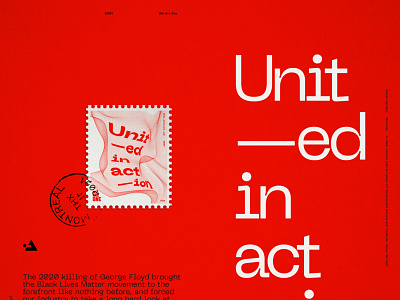 Unit—ed in act—ion poster product design