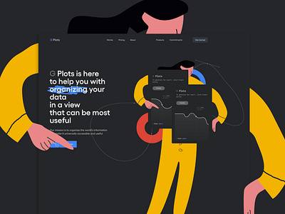 G Plots landing. Figma SVG to Illustrator. Exercise 3 web design