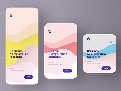 Yousend app screens. Waves. Height variants app brand identity branding charts color palette e commerce identity identity designer illustration ios iphone landing page latest design trends mobile process product design
