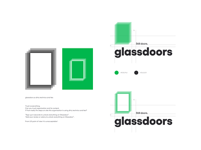 glassdoor.ca dirty technique brand identity brand mark branding brandmark geometric design technique icon iconography identity identity designer logo logo design logo designer logo grid logotype monogram process product design symbol symbol designer typography