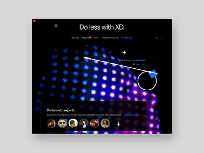 Do less with XD. BG image theme product design