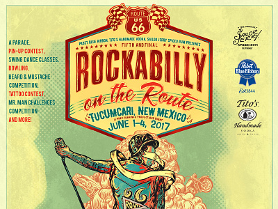 Poster for Rockabilly On the Route Festival 2017