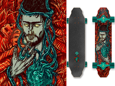 Skateboard Artwork for Street Surfing artwork colors digital illustration skate skateboard